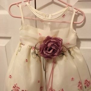 9-12 month Formal Embroider Dress